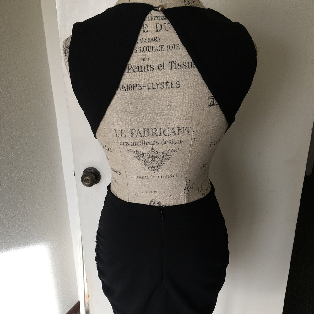 Black Tobi Backless Cocktail Dress